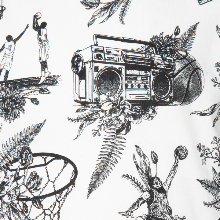 Jordan Sports Sketch Short Sleeve Tee White (Little Kids)