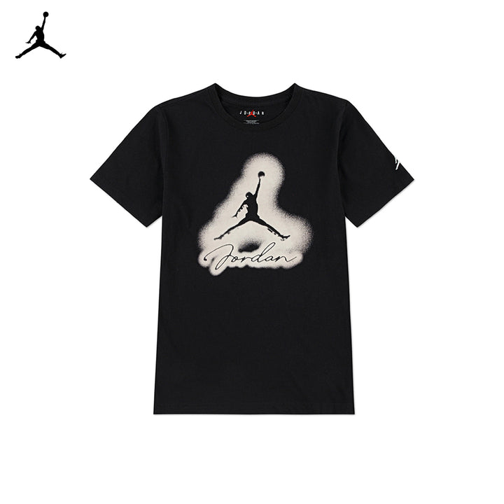 Jordan Boys MVP Airbrushed Black T-Shirt (Big Kids)