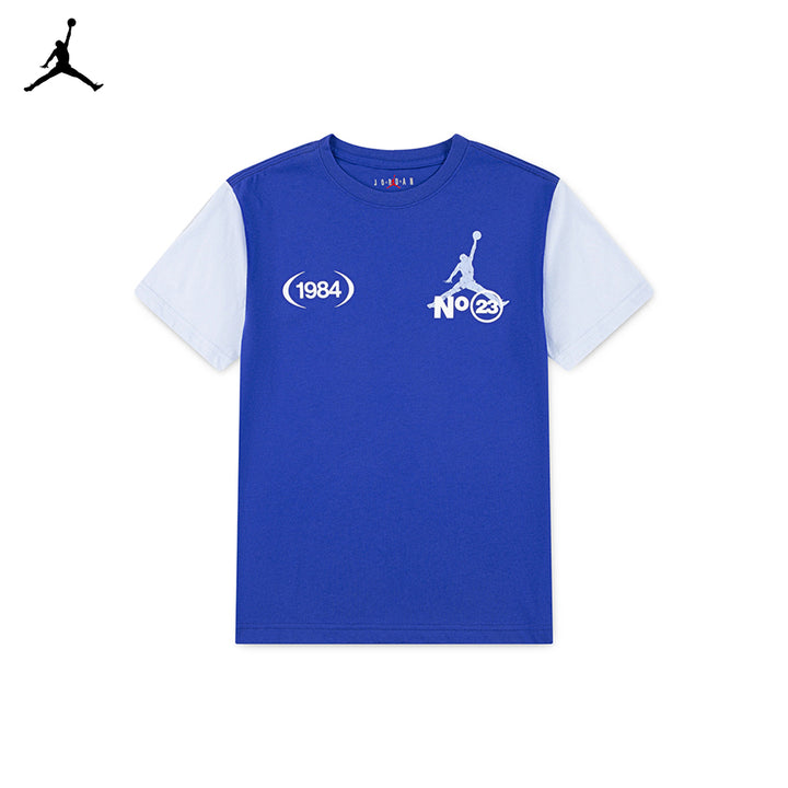 Jordan Boys 1984 Stack Racer Blue T-Shirt (Big Kids)