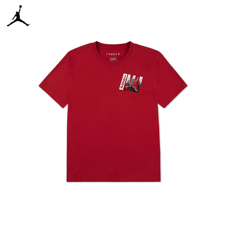 Jordan Boys Jumpman Back T-Shirt Gym Red (Big Kids)