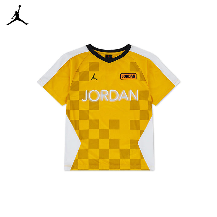 Jordan Boys Deep Dish Poly Jersey Yellow (Big Kids)