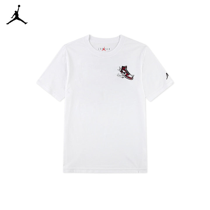 Jordan Boys Varsity Split T-Shirt White (Big Kids)