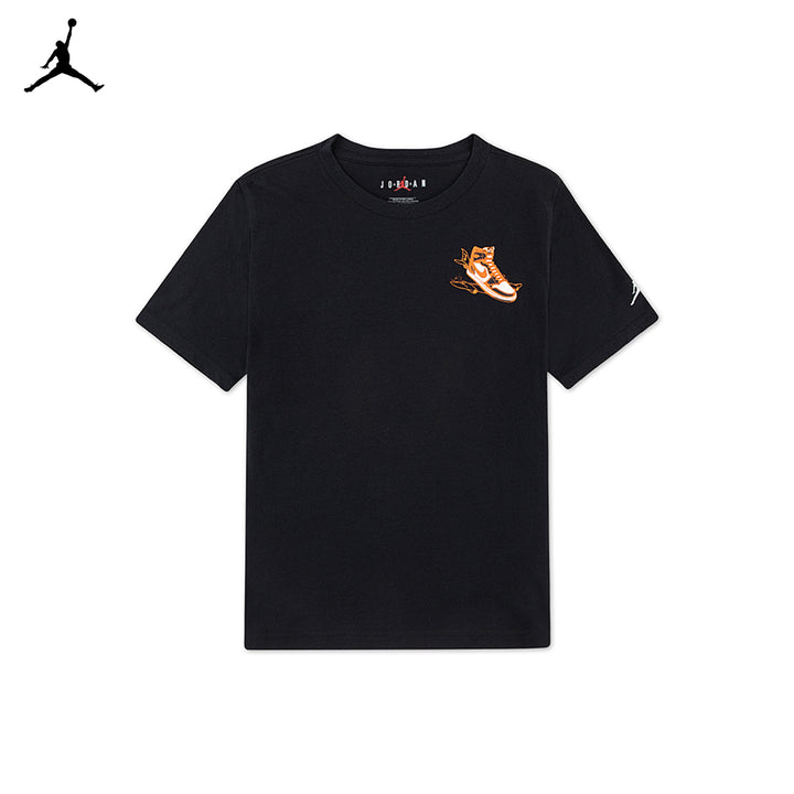 Jordan Boys Varsity Split T-Shirt Black (Big Kids)