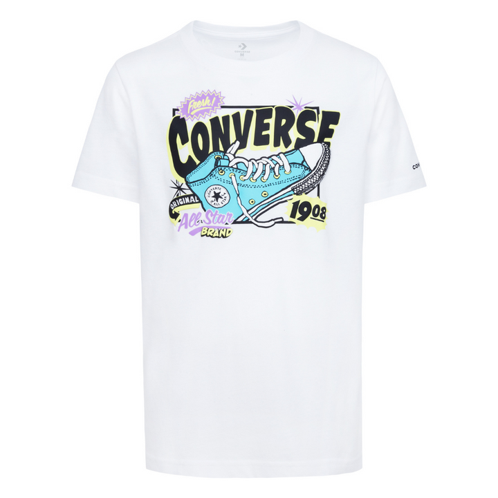 Converse Sun Fresh Sneaker Graphic Tee White (Big Kids)