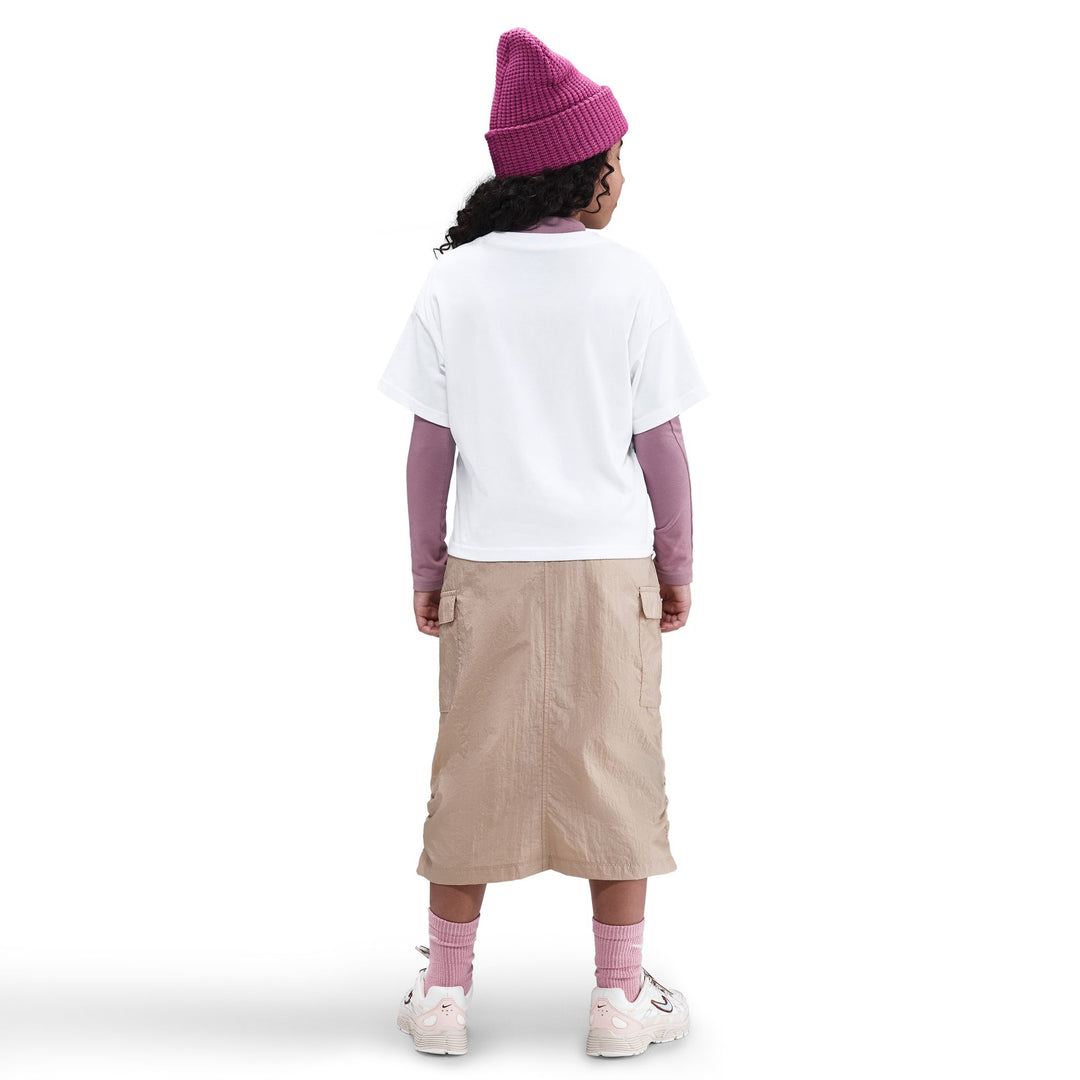 Nike Girls Sportswear Empower Shine T-Shirt White (Big Kids)