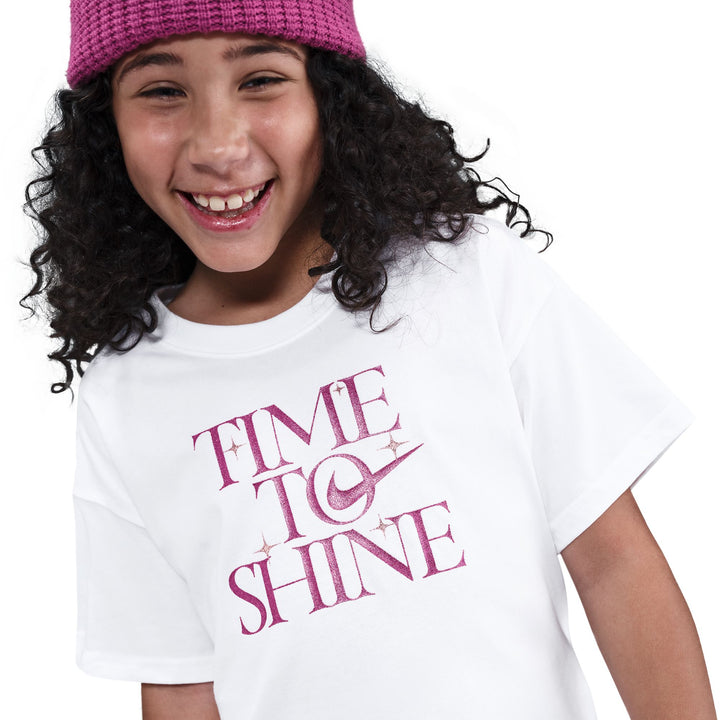 Nike Girls Sportswear Empower Shine T-Shirt White (Big Kids)