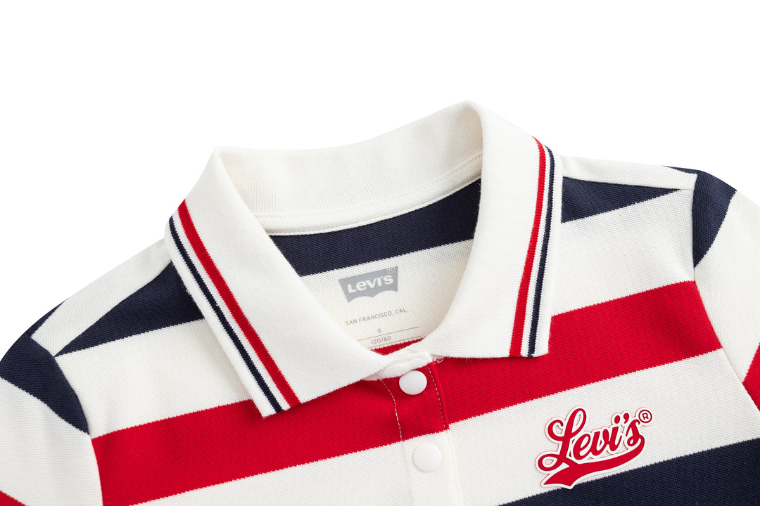 Levi's Girls Cool Feeling Pique Sugar Swizzle Polo Dress (Little Kids)
