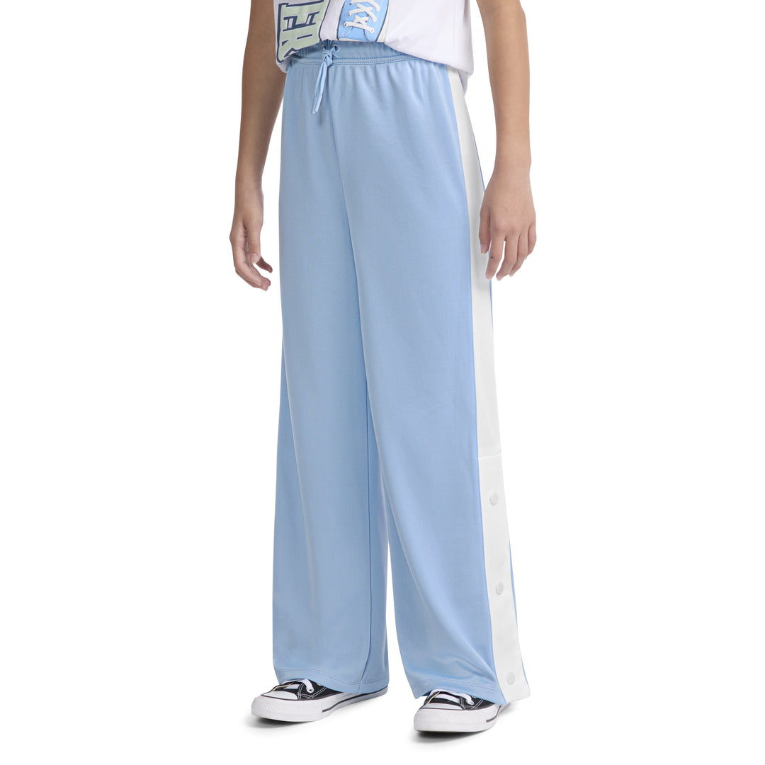 Converse Girls Snap Blue Track Pants (Little Kids)