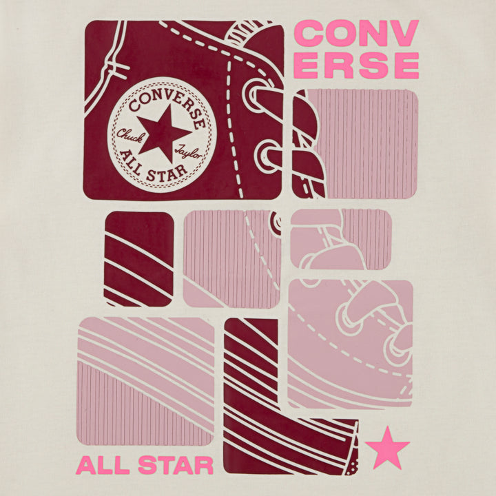 Converse Girls Graphic Boyfriend White T-Shirt (Little Kids)