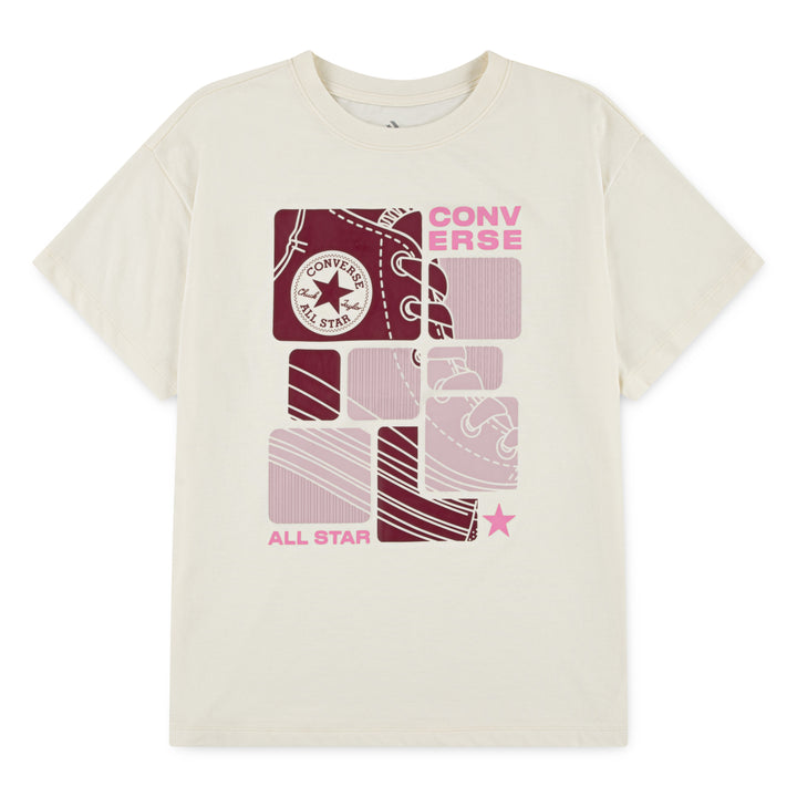 Converse Girls Graphic Boyfriend White T-Shirt (Little Kids)
