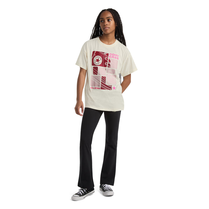 Converse Girls Graphic Boyfriend White T-Shirt (Little Kids)