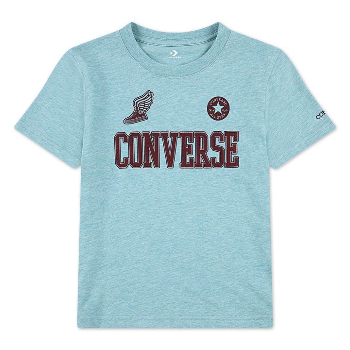 Converse Boys Multi Hit Winged Sneakers Blue T-Shirt (Little Kids)
