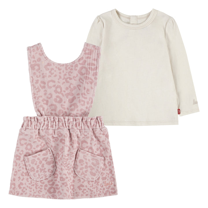 Levi's Girls Scrunchie Waist Skirtall Antique White (Infant)