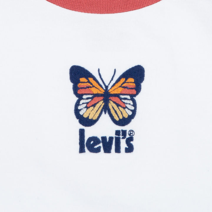 Levi's Girls Throwback Baseball Tee Twilight Blue (Toddlers)
