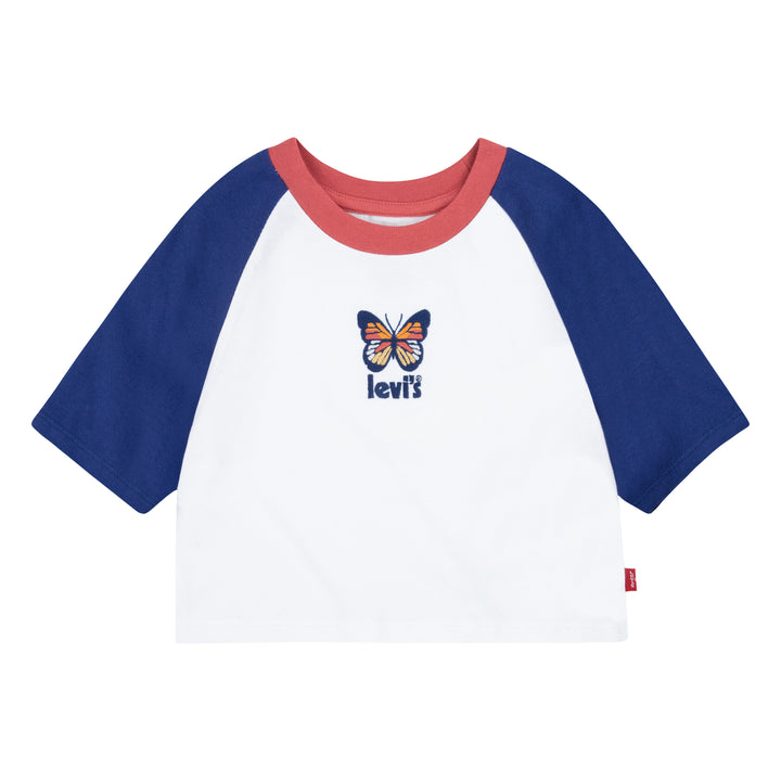 Levi's Girls Throwback Baseball Tee Twilight Blue (Toddlers)