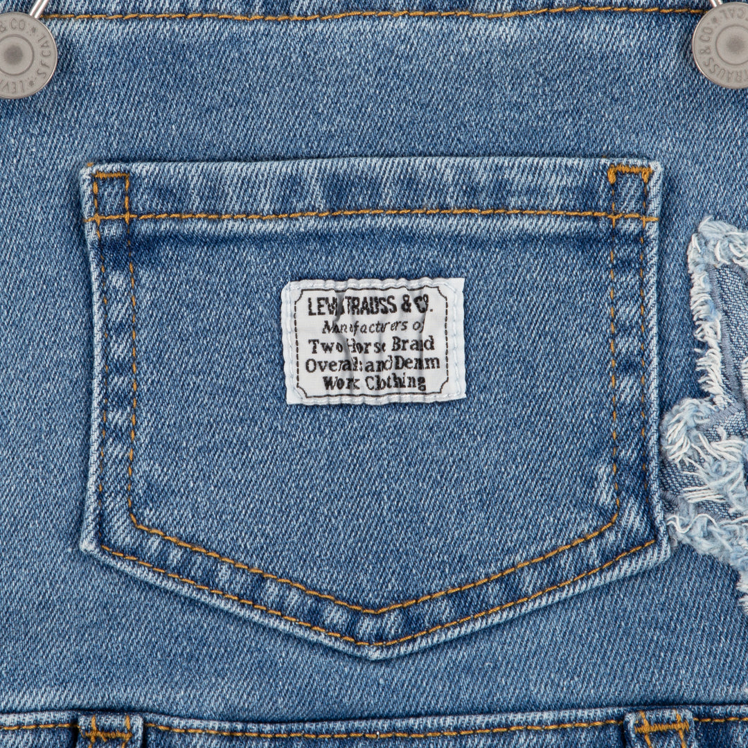 Levi's Girl Skirtall with Fray Edge Denim (Toddlers)