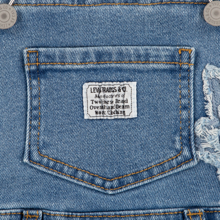 Levi's Girl Skirtall with Fray Edge Denim (Toddlers)