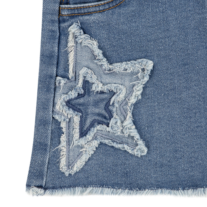 Levi's Girl Skirtall with Fray Edge Denim (Toddlers)