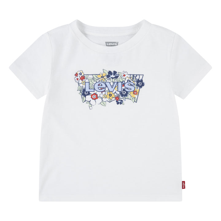 Levi's Girls Short Sleeve Batwing Fill Bright White (Toddlers)