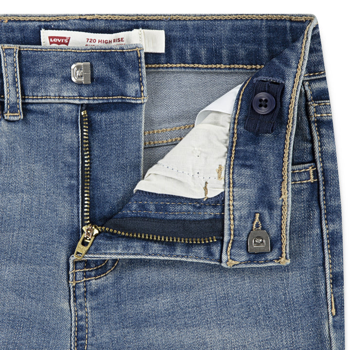 Levi's Girls 720 High Rise Super Skinny Hometown Blue (Little Kids)
