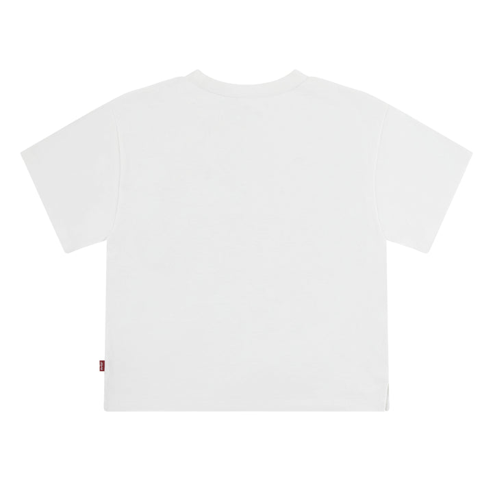 Levi's Girls Checkerboard Oversized Tee Bright White (Little Kids)