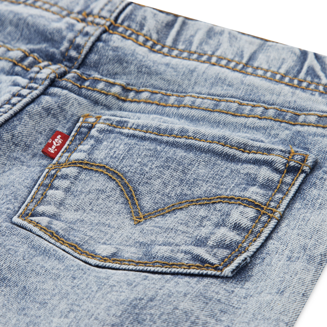 Levi's Girls Puff Sleeve Tee & Jeans Set Lotus (Little Kids)