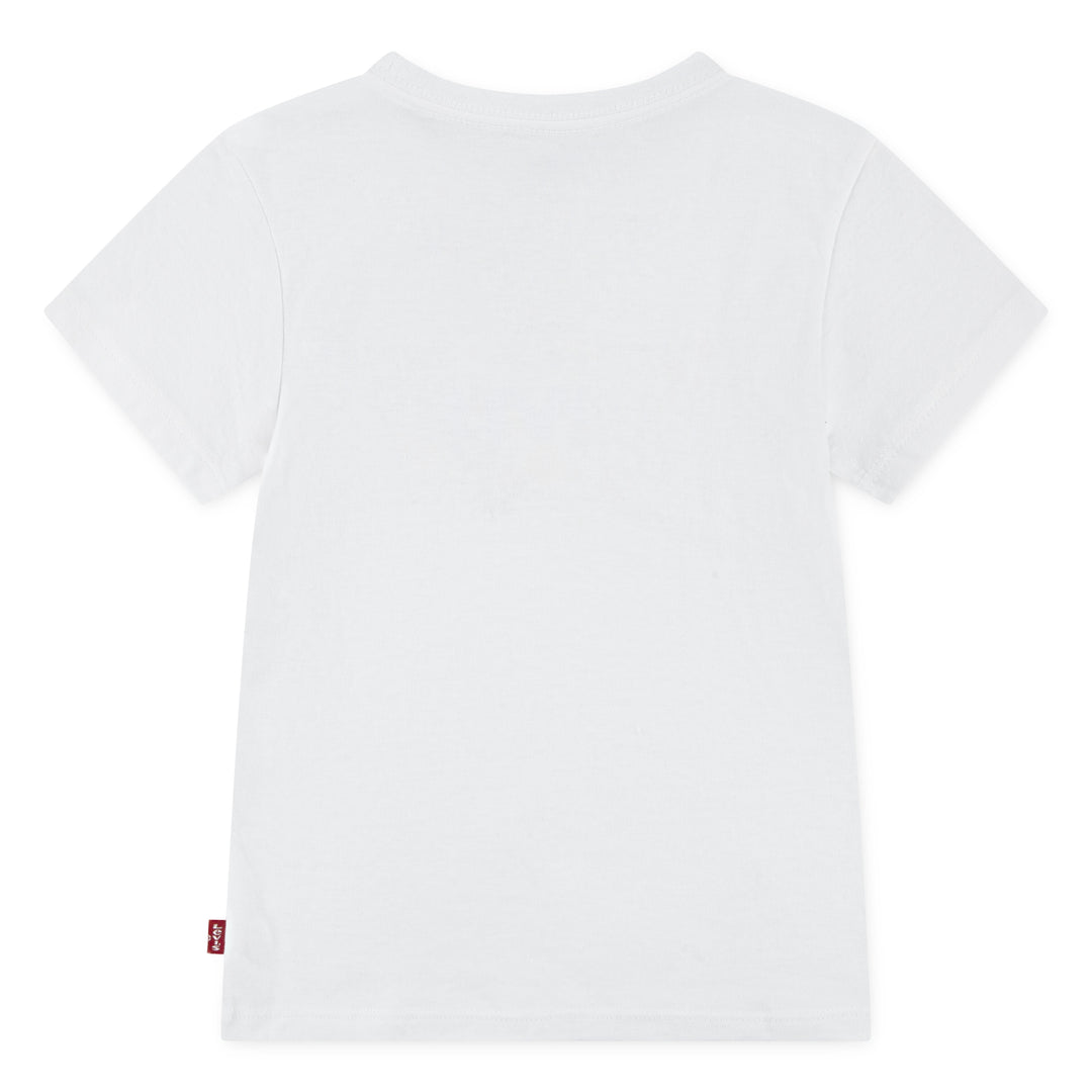 Levi's Girls Short Sleeve Batwing Fill Bright White (Little Kids)