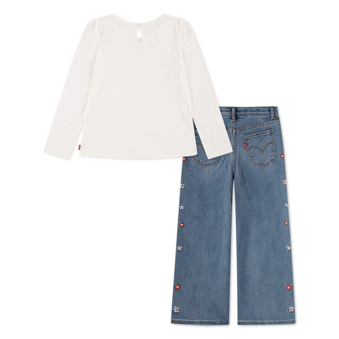 Levi's Girls Crochet Top & Jeans Set (Little Kids)