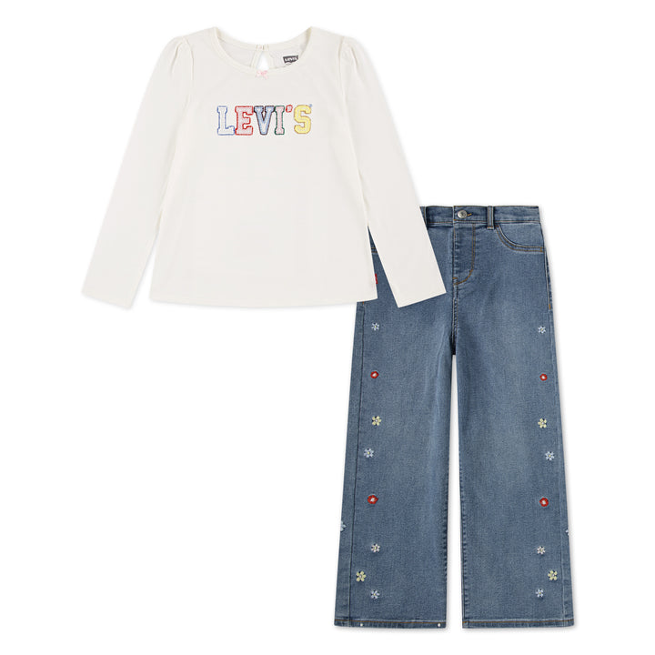 Levi's Girls Crochet Top & Jeans Set (Little Kids)