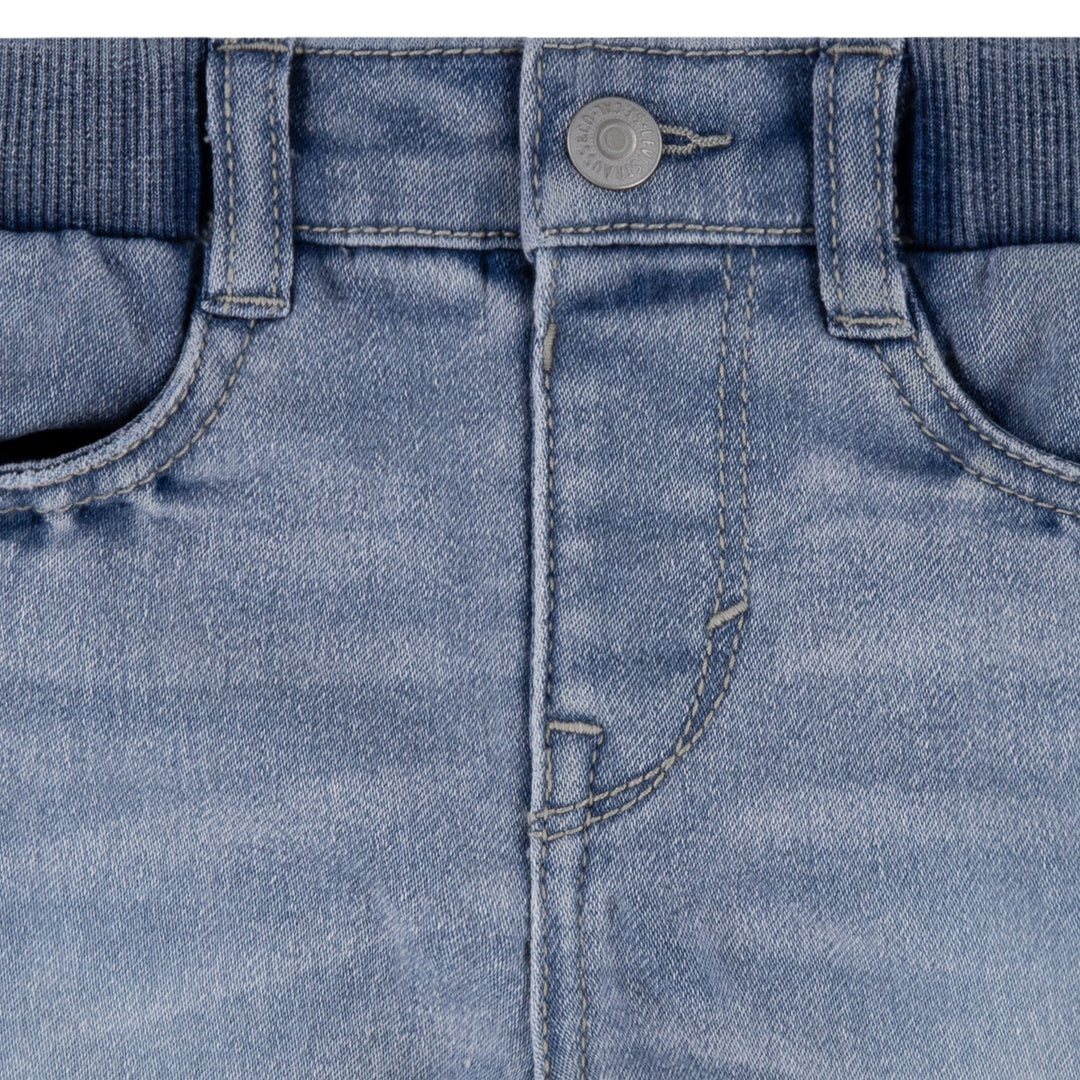 Levi's Boys Tee With Dobby Short Set White (Infant)