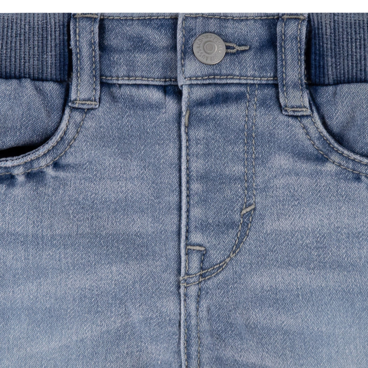 Levi's Boys Tee With Dobby Short Set White (Infant)