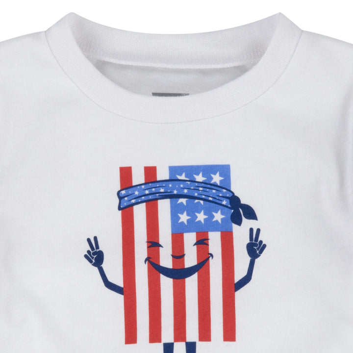 Levi's Boys Tee With Dobby Short Set White (Infant)