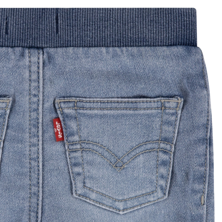 Levi's Boys Tee With Dobby Short Set White (Infant)