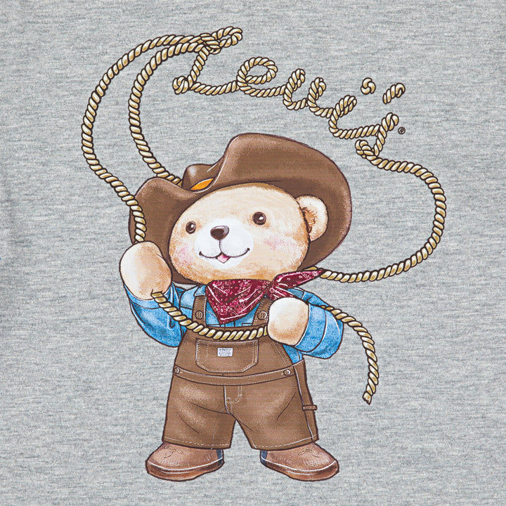 Levi's Boys Cowboy Tee & Carpenter Set Grey Heather (Toddlers)