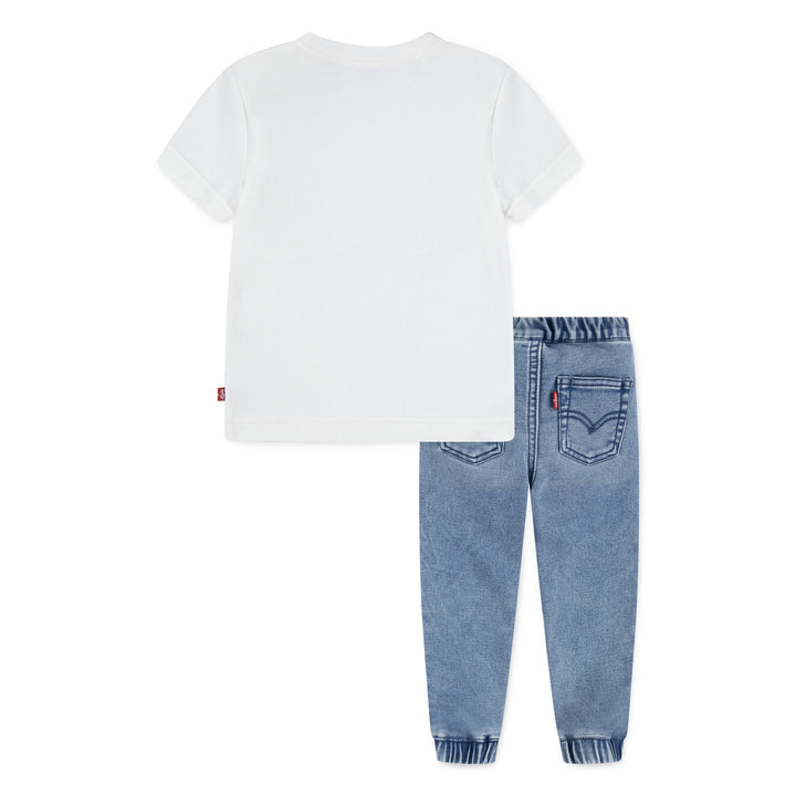 Levi's Boys Moto Patch Set Egret (Toddlers)
