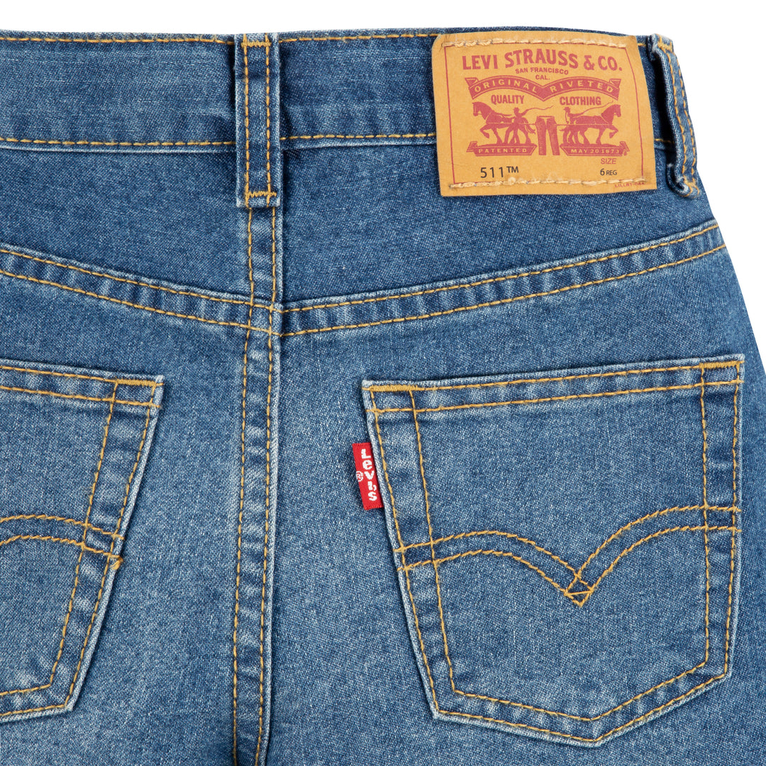 Levi's Boys 511 Slim Peformance Short Well Worn (Little Kids)