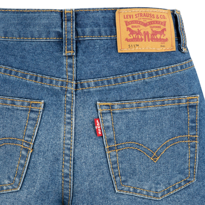 Levi's Boys 511 Slim Peformance Short Well Worn (Little Kids)