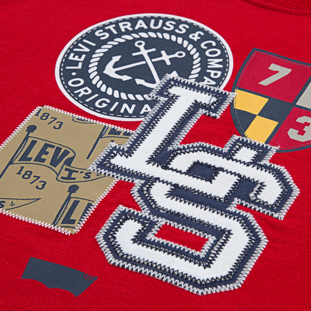 Levi's Boys Multi Sailing Patch Short Sleeve Tee (Big Kids)