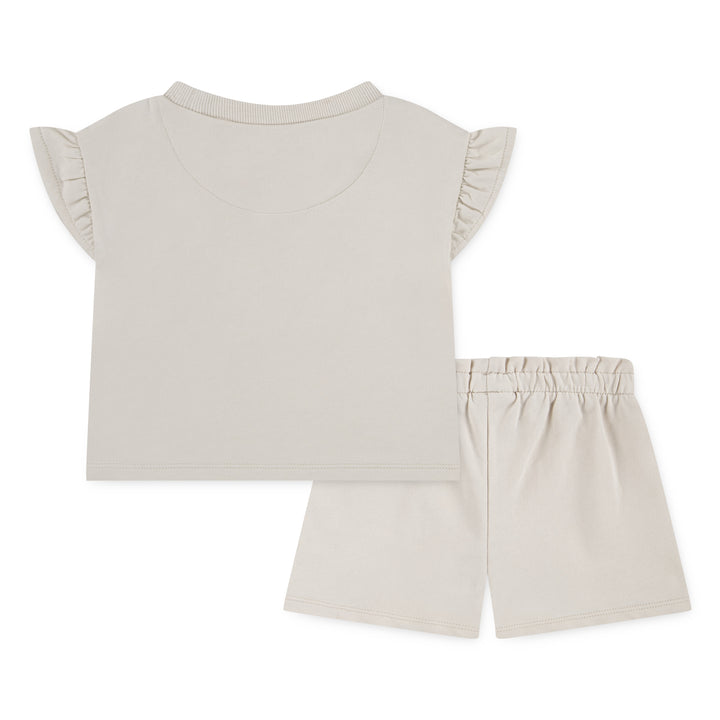 Nike Girls Baby French Terry Set Light Orewood Brown (Infant)