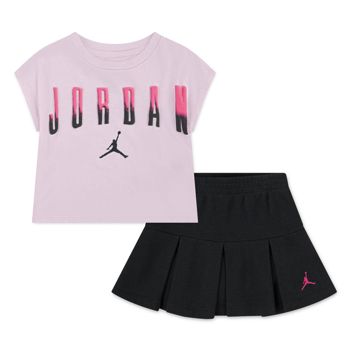 Jordan Pleated Shirt Set (Toddler)