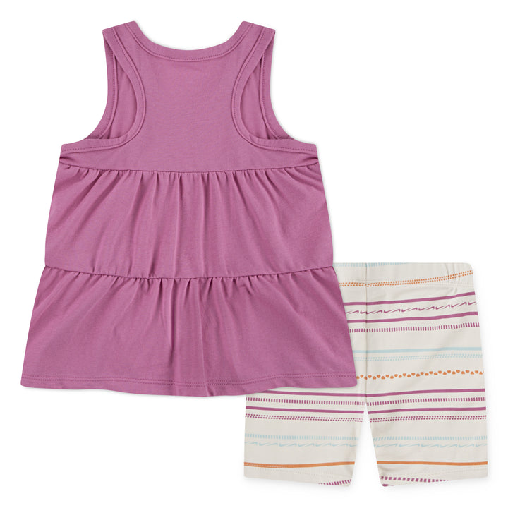 Nike Girls Sunny Swoosh Bike Short Coconut Milk (Toddlers)