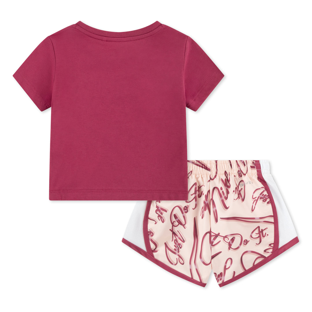 Nike Girls Essentials AOP Tempo Set Washed Coral (Toddlers)