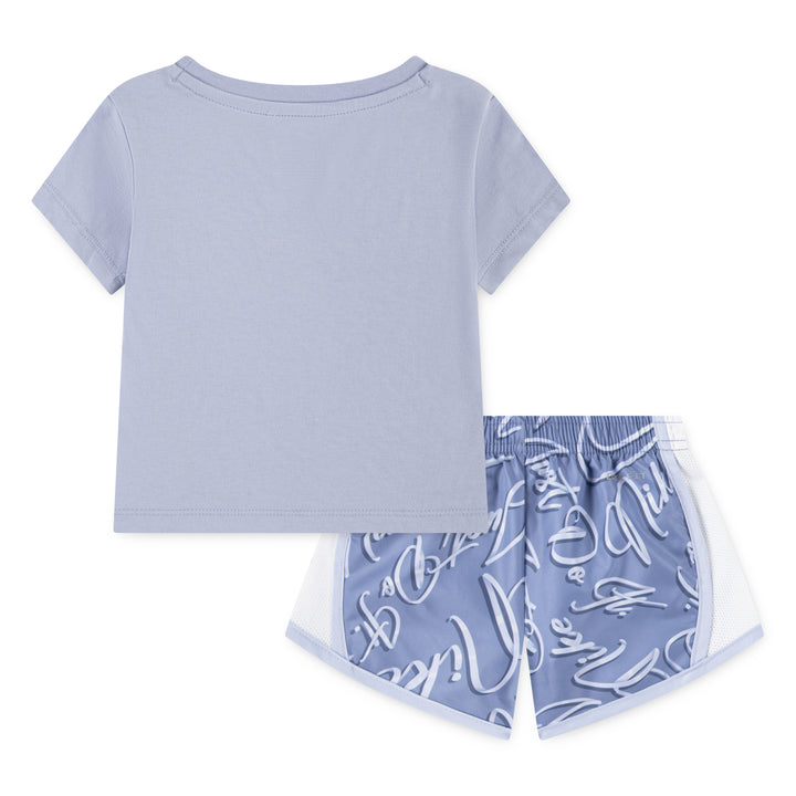 Nike Girls Essentials AOP Tempo Set World Indigo (Toddlers)