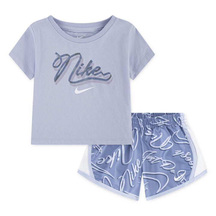 Nike Girls Essentials AOP Tempo Set World Indigo (Toddlers)