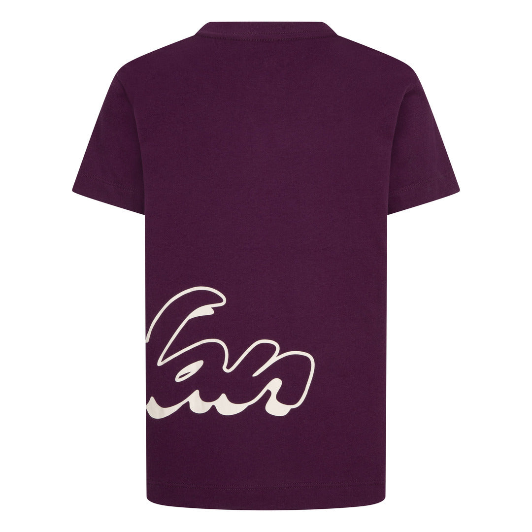 Jordan Girls Enchantment Script Short Sleeve Tee Bordeaux (Little Kids)