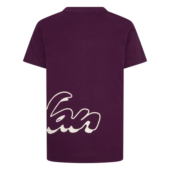 Jordan Girls Enchantment Script Short Sleeve Tee Bordeaux (Little Kids)