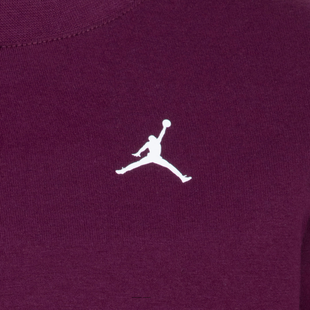 Jordan Girls Enchantment Script Short Sleeve Tee Bordeaux (Little Kids)