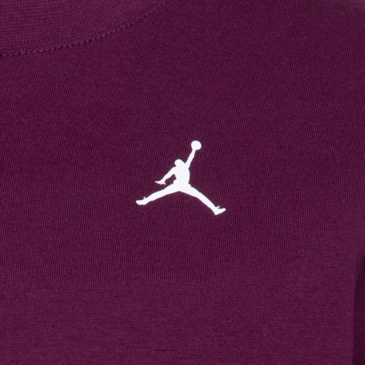 Jordan Girls Enchantment Script Short Sleeve Tee Bordeaux (Little Kids)