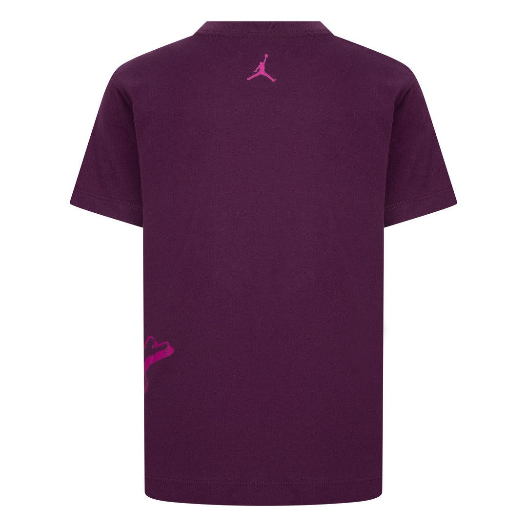 Jordan Girls 23 Spot Up Shooter Short Sleeve Tee Bordeaux (Little Kids)