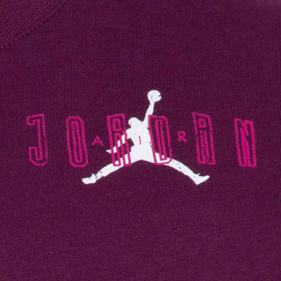 Jordan Girls 23 Spot Up Shooter Short Sleeve Tee Bordeaux (Little Kids)